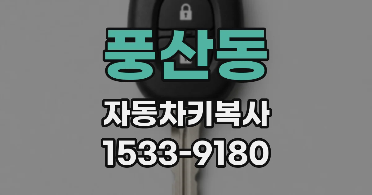 풍산동 자동차키복사