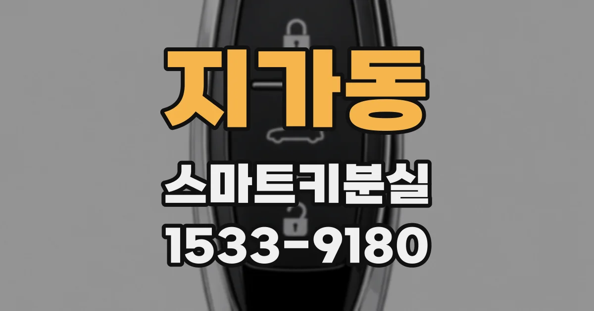 지가동 스마트키분실