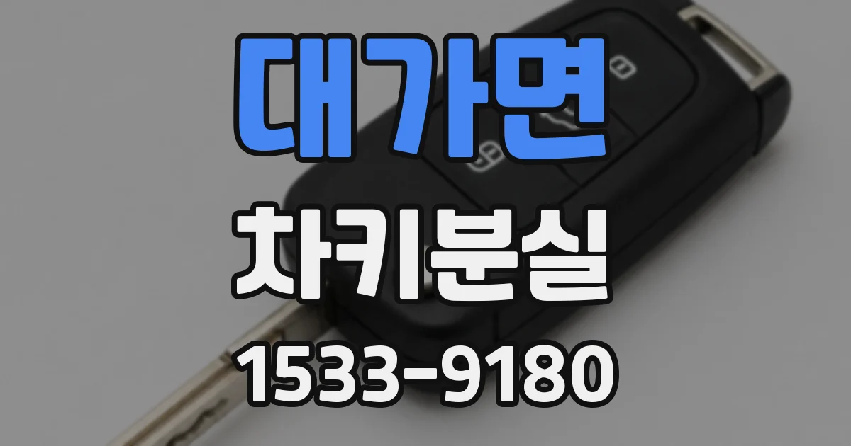 대가면 차키분실