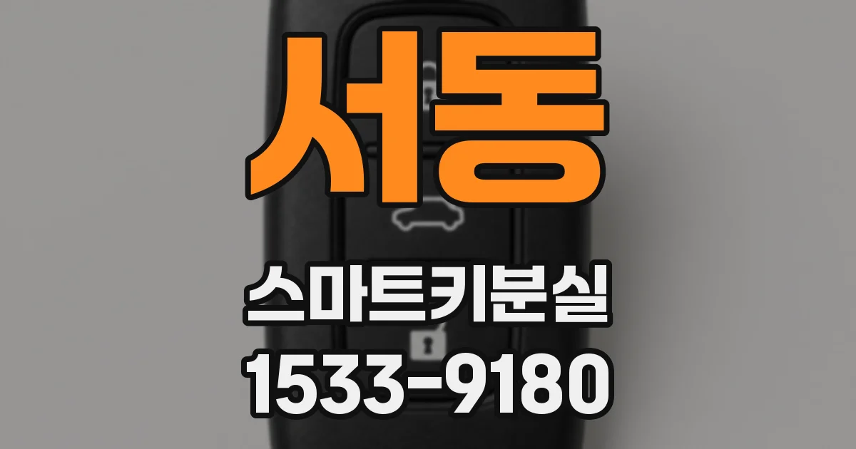 서동 스마트키분실