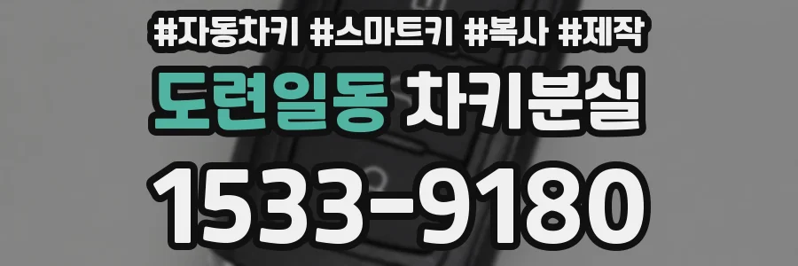 도련일동 차키분실
