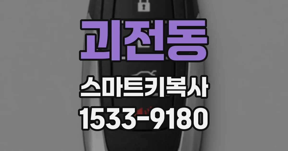 괴전동 스마트키복사