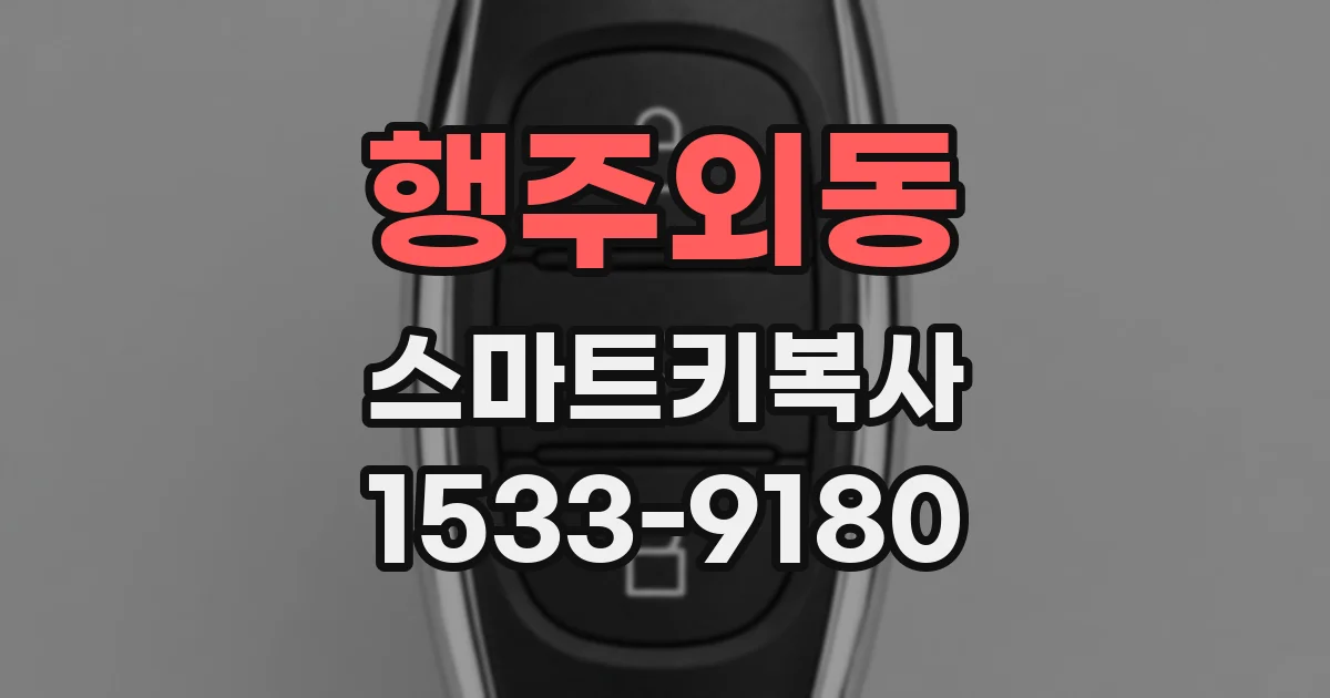 행주외동 스마트키복사
