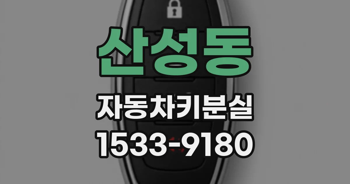 산성동 자동차키분실