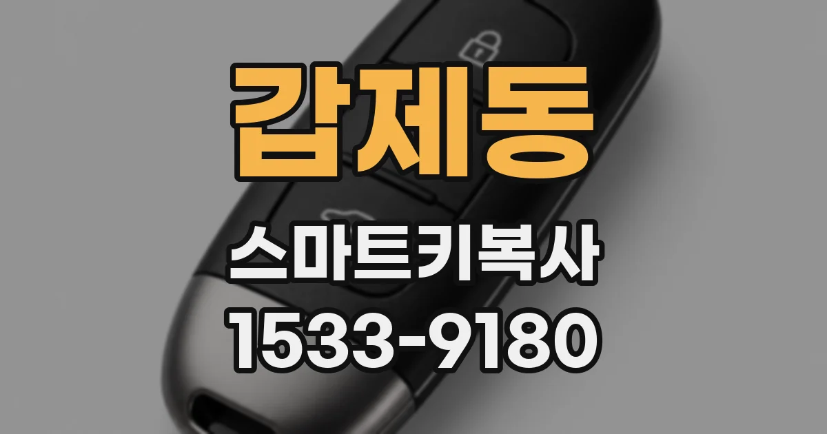 갑제동 스마트키복사