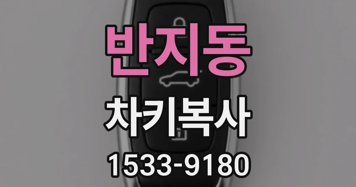 반지동 차키복사