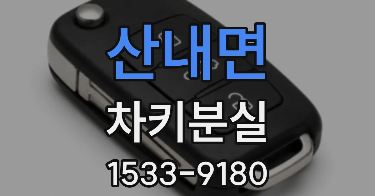 산내면 차키분실