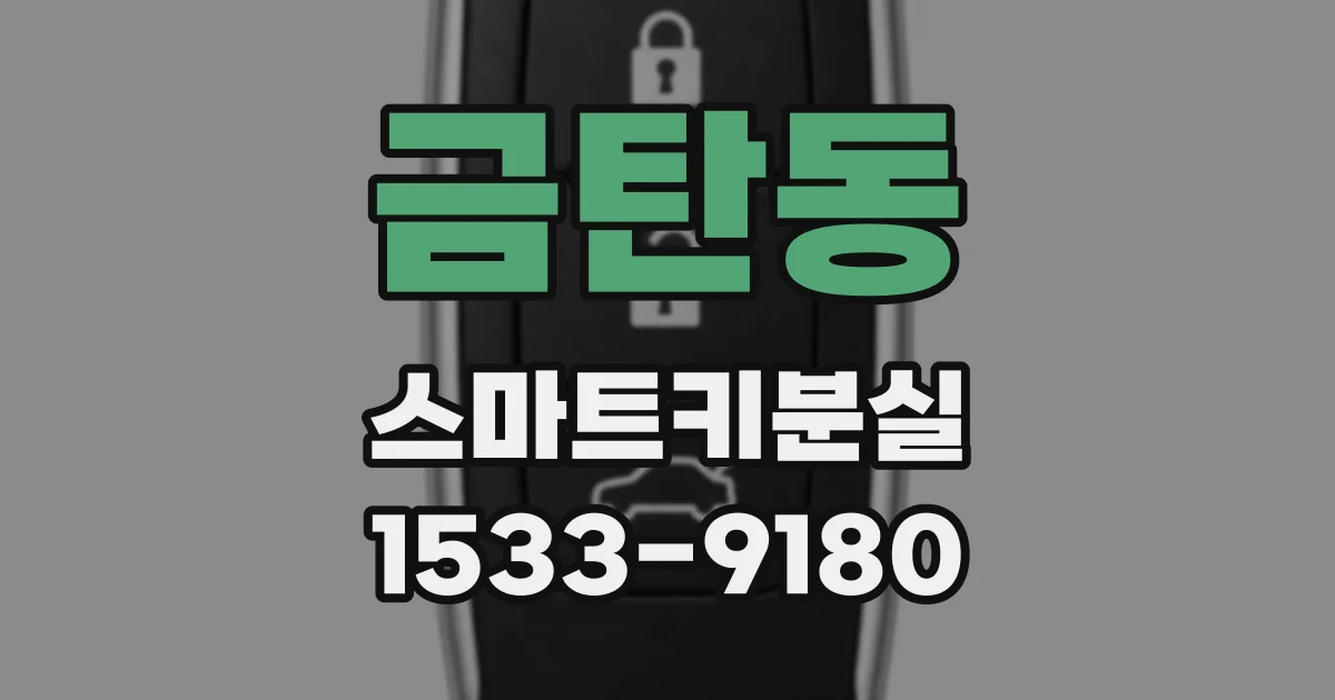 금탄동 스마트키분실