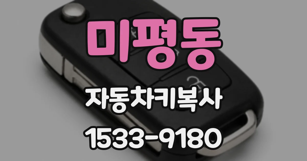 미평동 자동차키복사