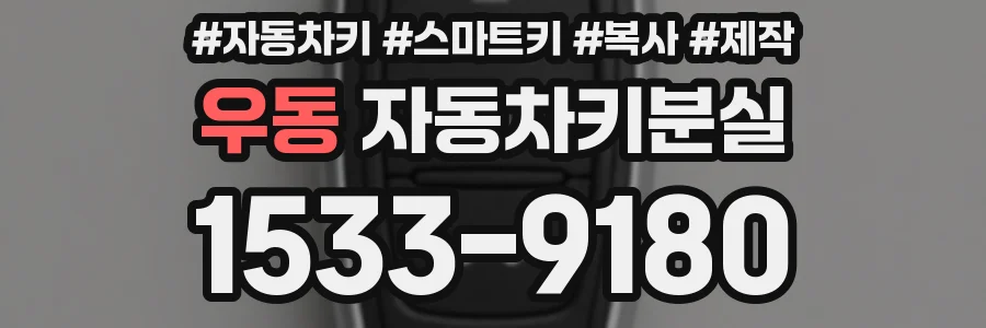 우동 자동차키분실