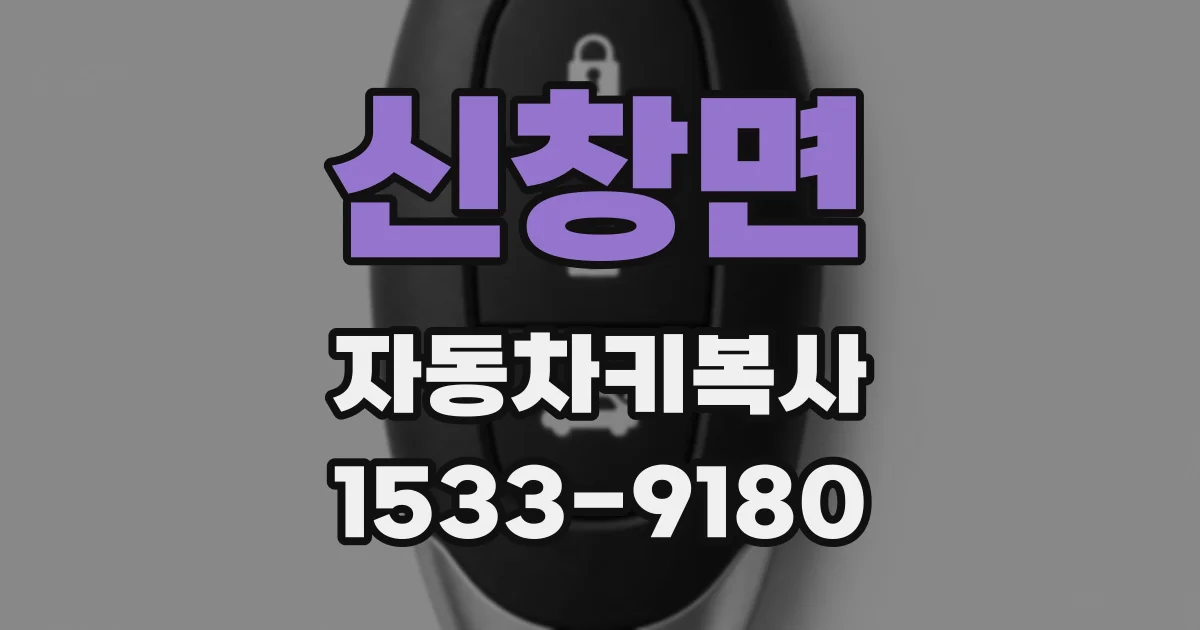 신창면 자동차키복사