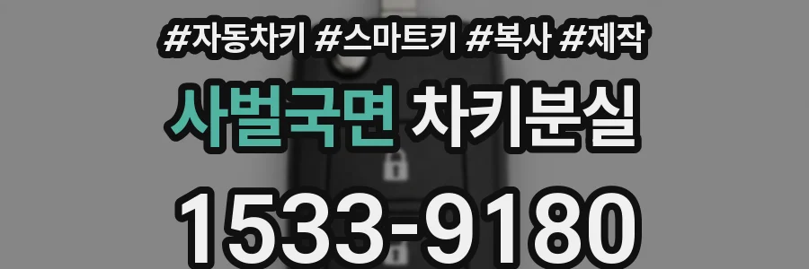 사벌국면 차키분실