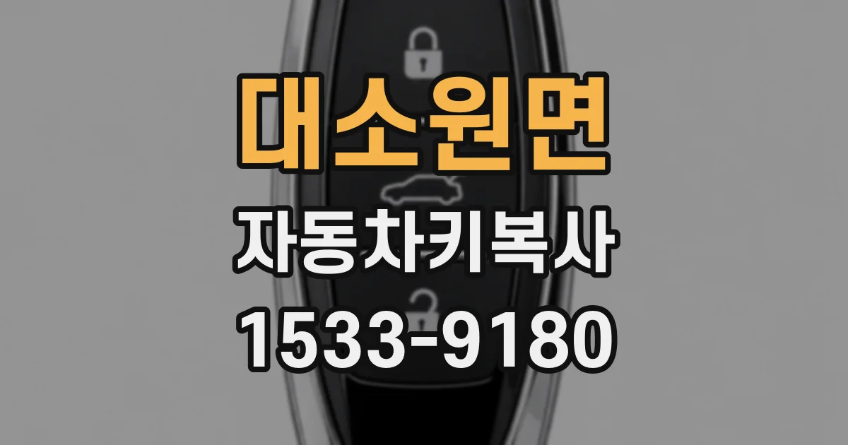 대소원면 자동차키복사