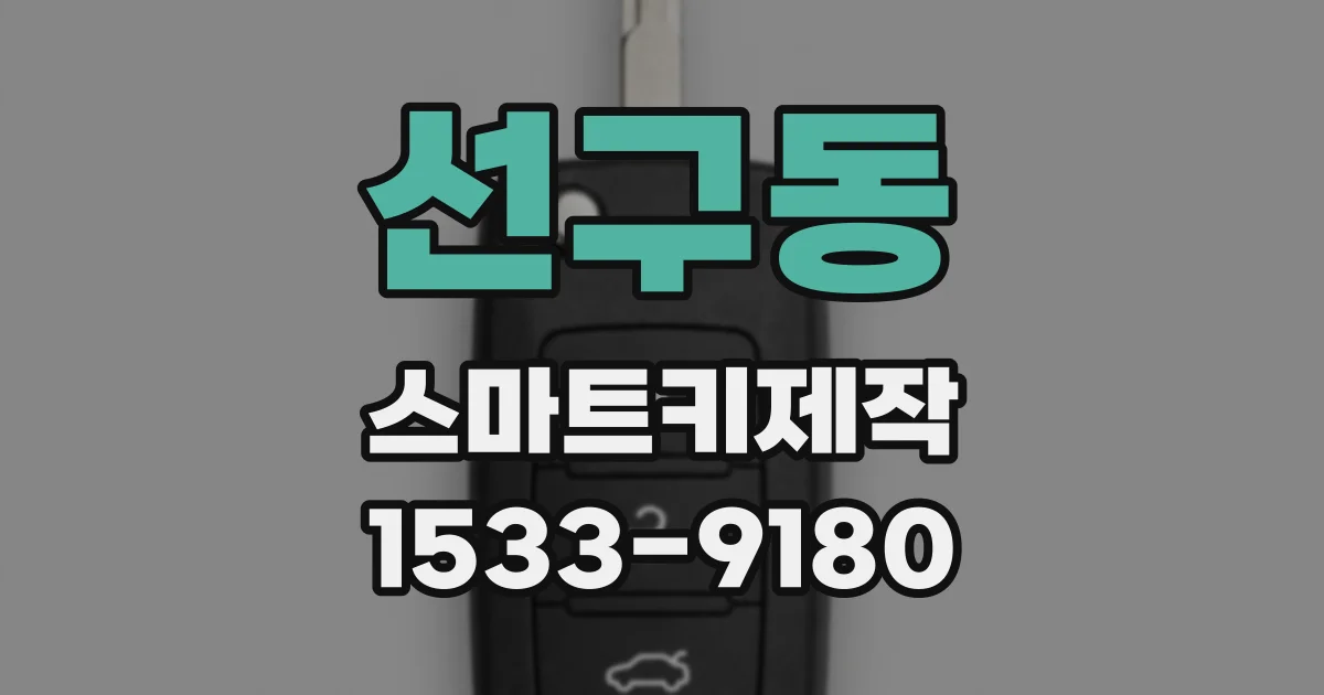 선구동 스마트키제작