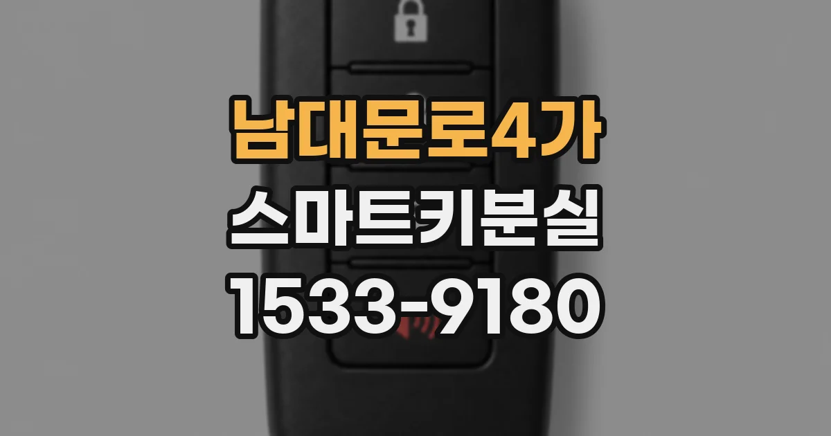 남대문로4가 스마트키분실