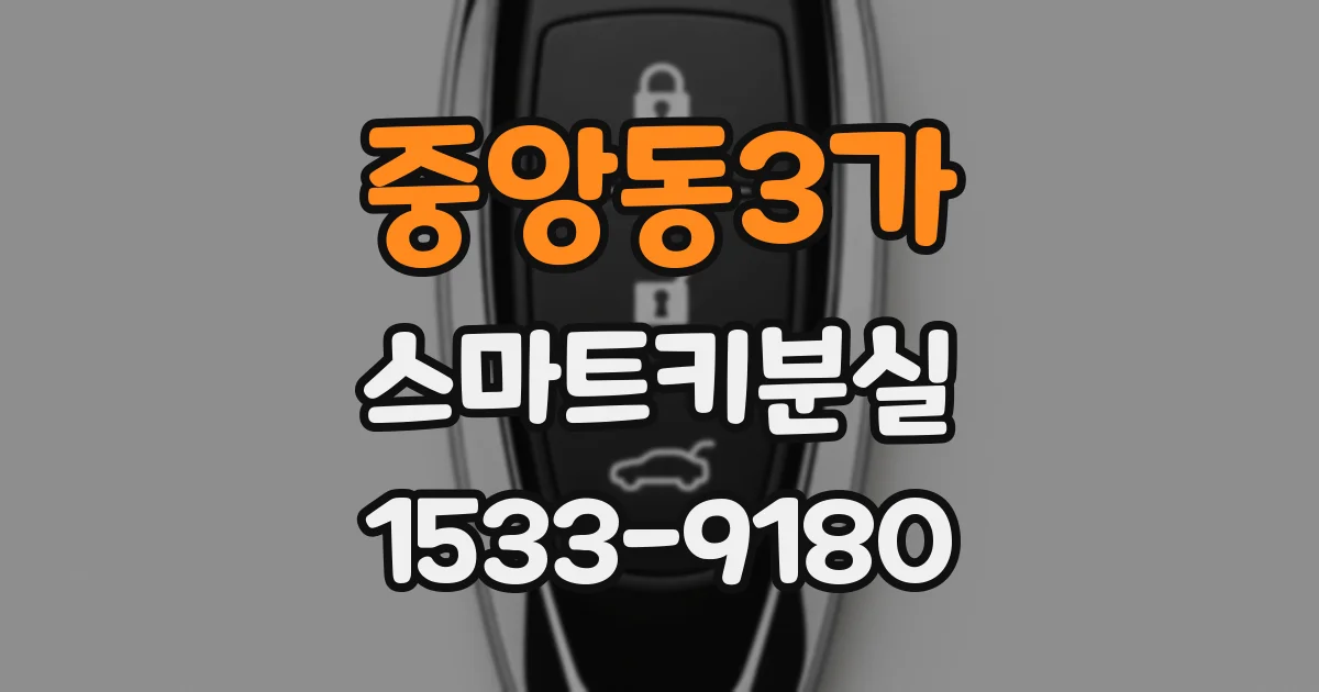중앙동3가 스마트키분실