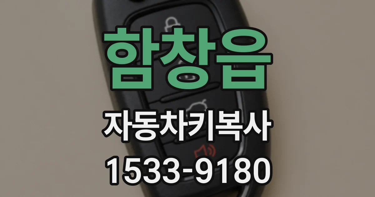함창읍 자동차키복사