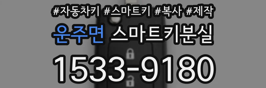 운주면 스마트키분실