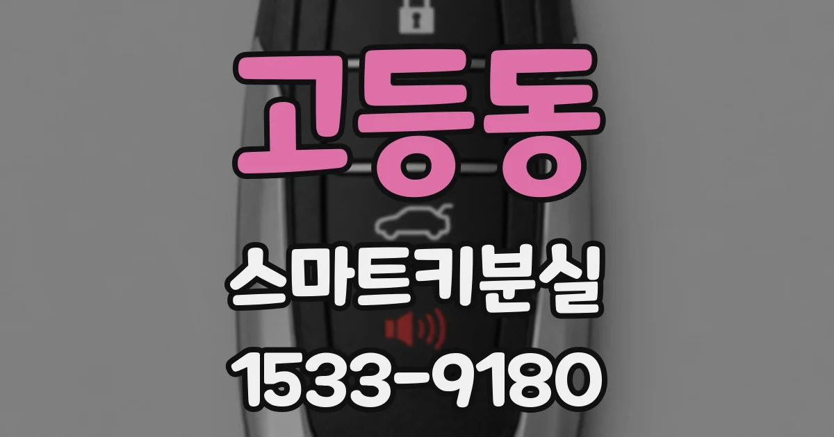 고등동 스마트키분실