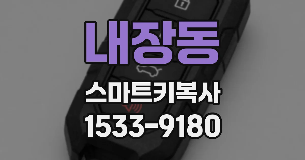 내장동 스마트키복사