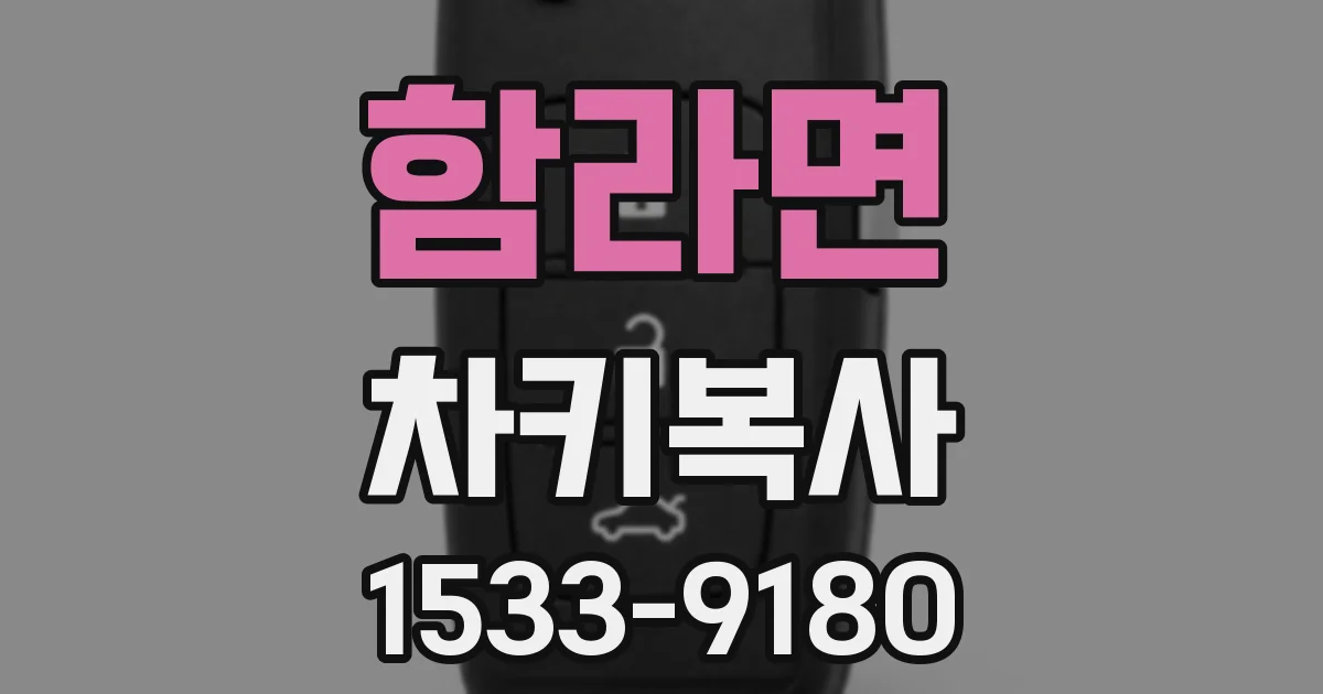 함라면 차키복사