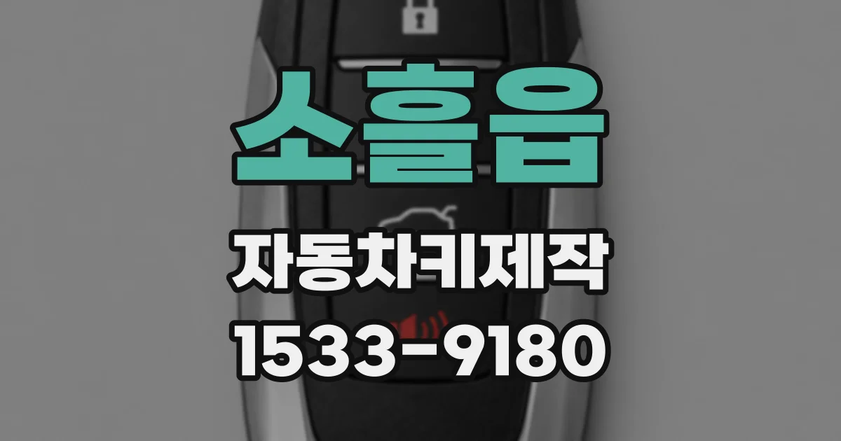 소흘읍 자동차키제작