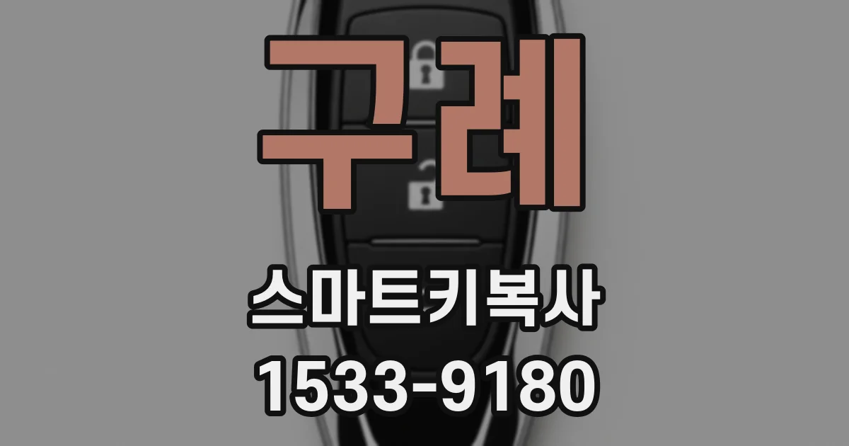 구례 스마트키복사