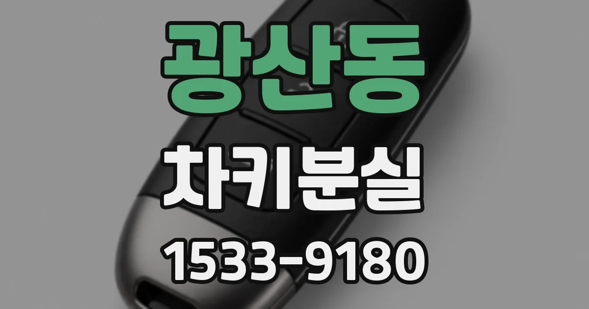 광산동 차키분실
