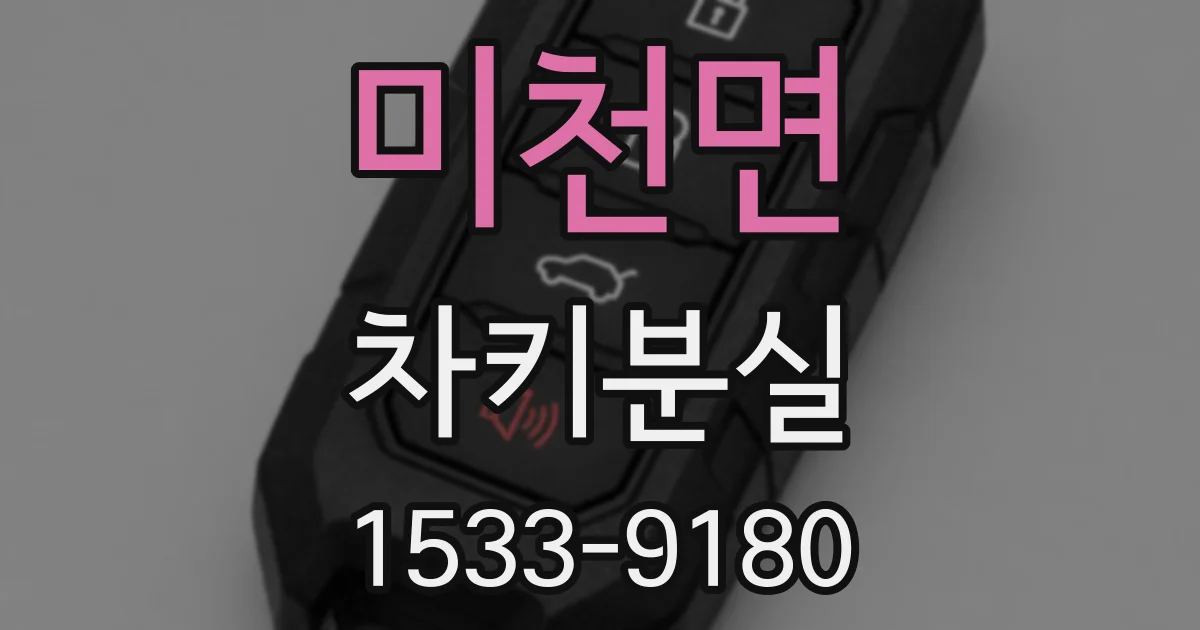 미천면 차키분실