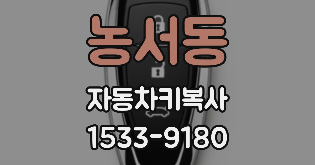 농서동 자동차키복사