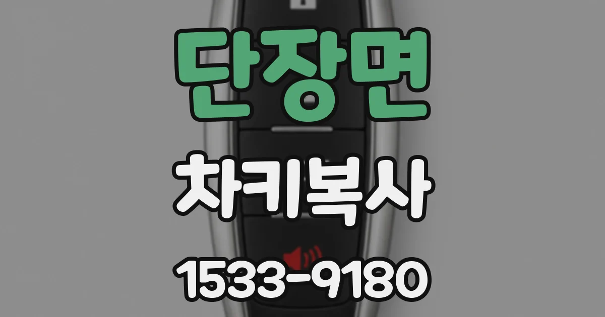 단장면 차키복사