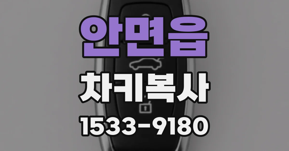 안면읍 차키복사