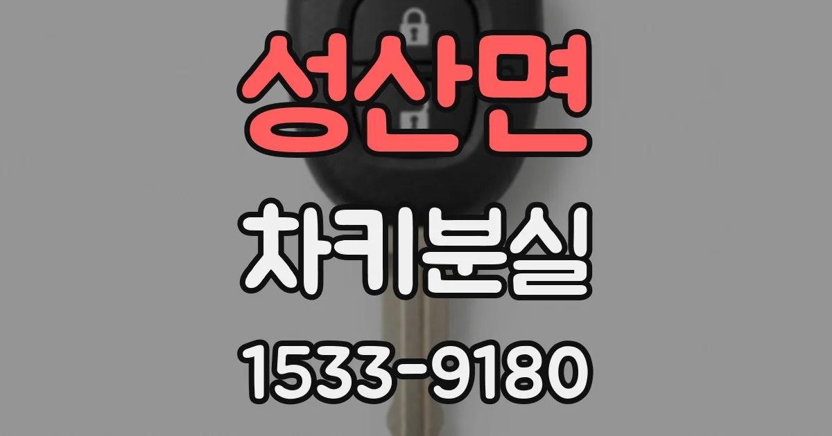 성산면 차키분실