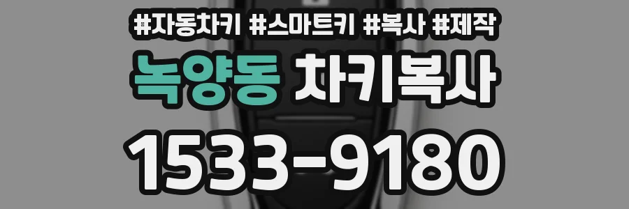 녹양동 차키복사