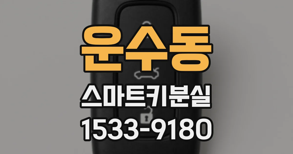운수동 스마트키분실