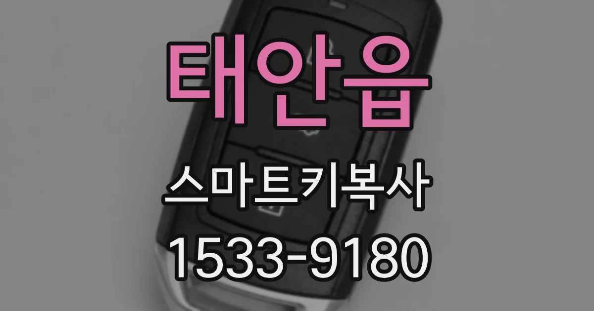 태안읍 스마트키복사