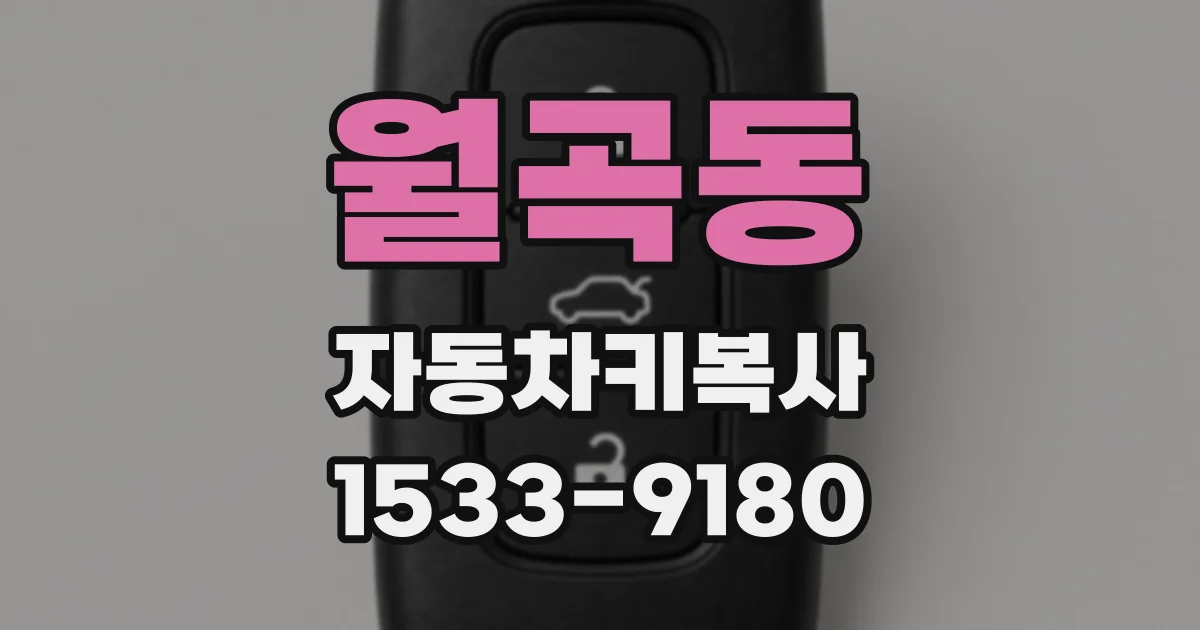 월곡동 자동차키복사