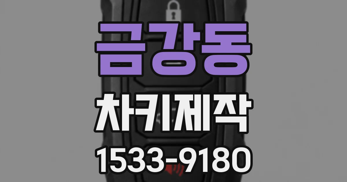 금강동 차키제작