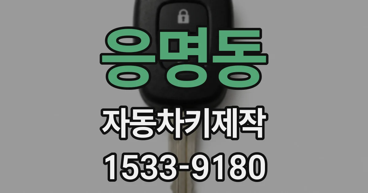응명동 자동차키제작