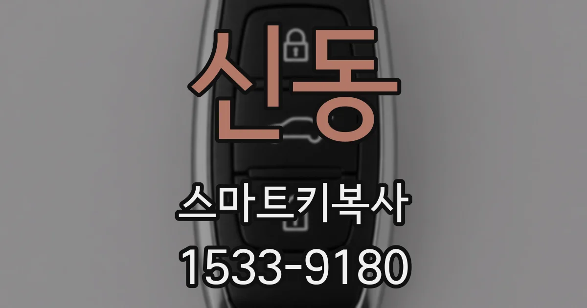 신동 스마트키복사