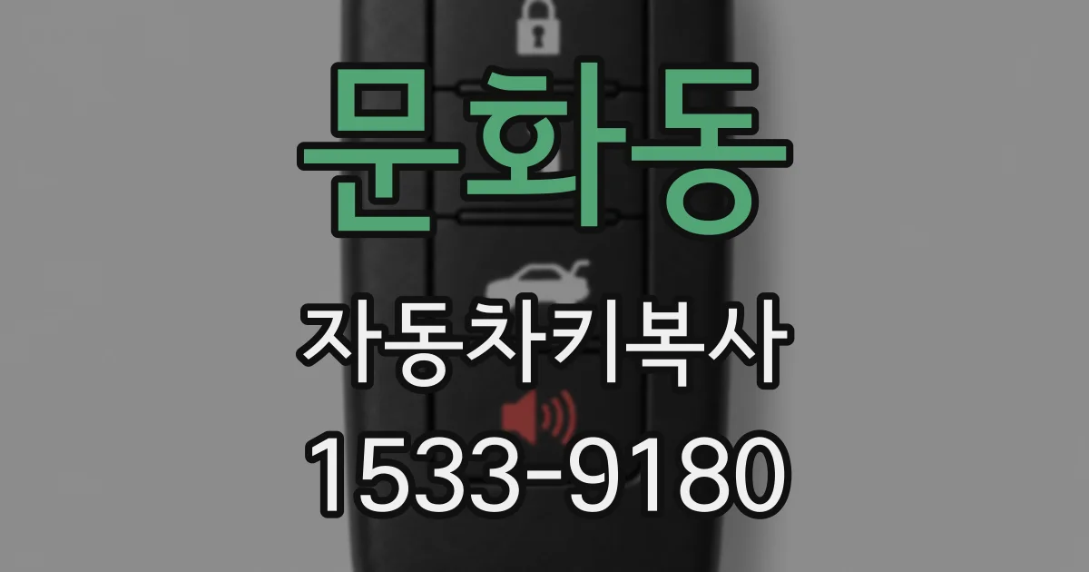 문화동 자동차키복사