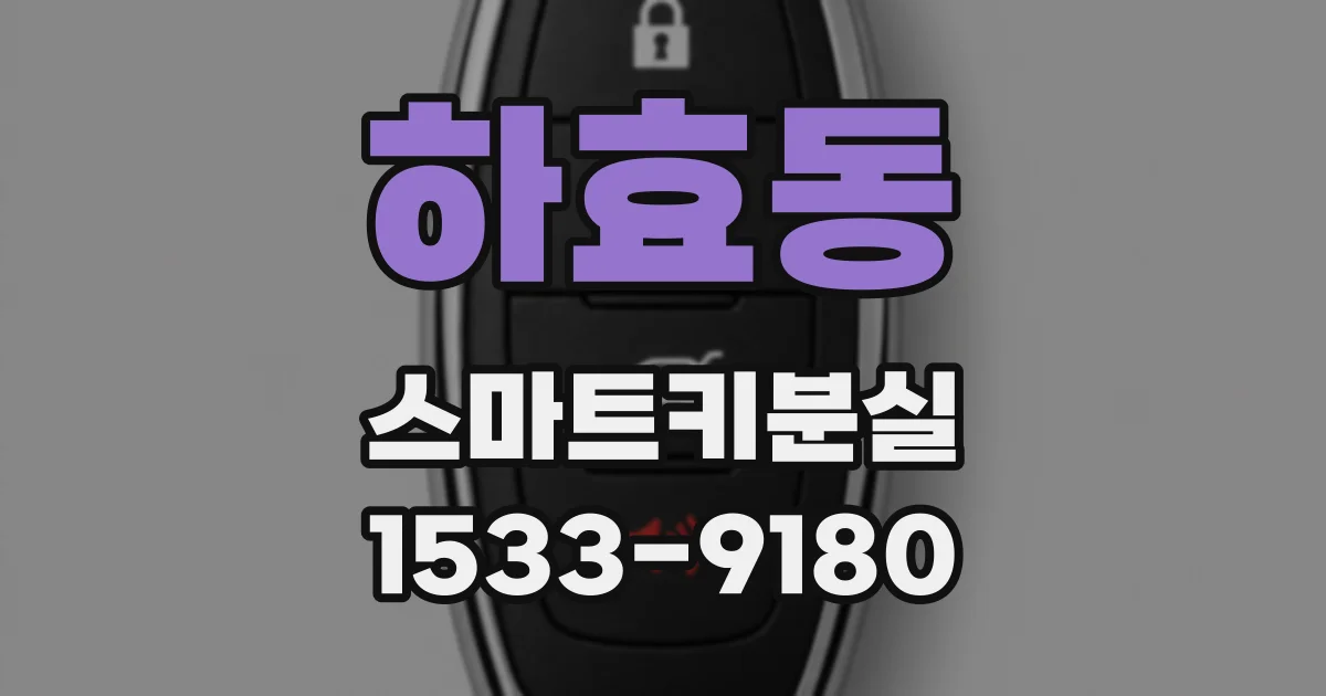 하효동 스마트키분실