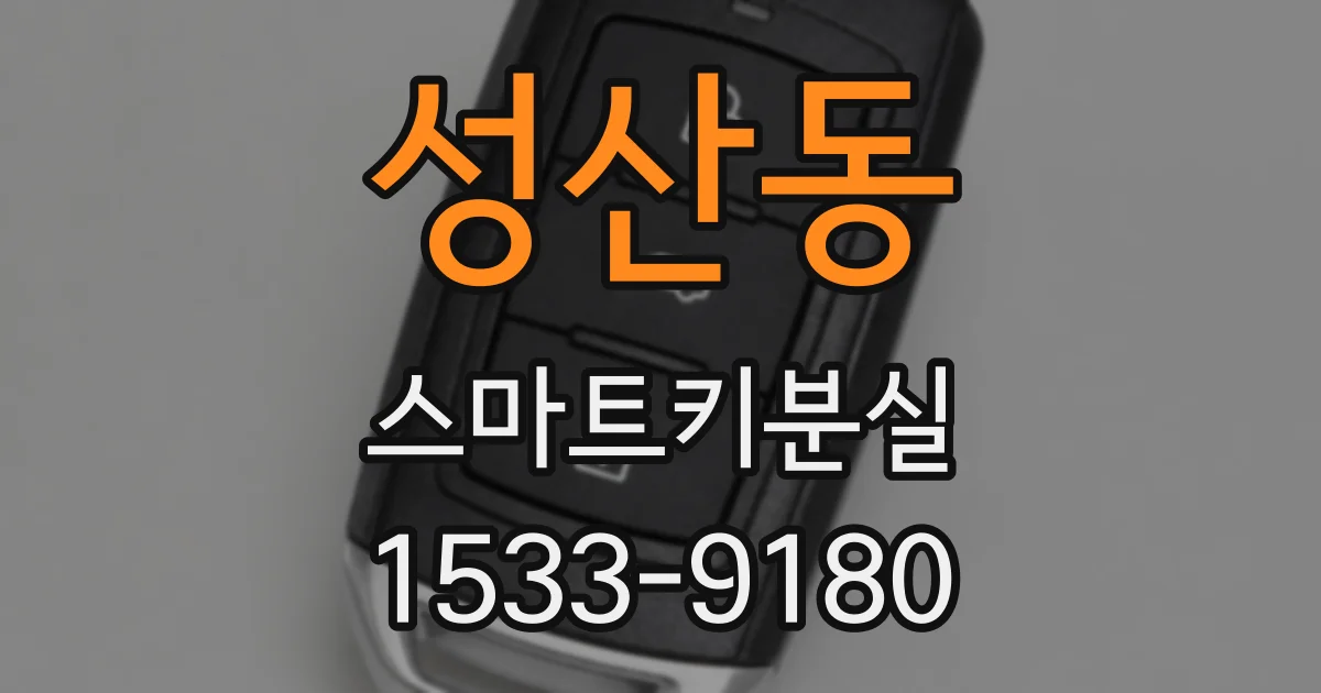 성산동 스마트키분실