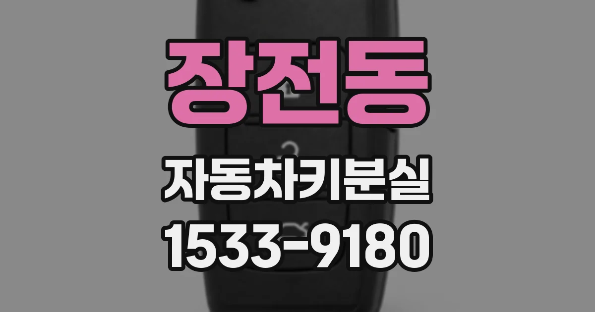 장전동 자동차키분실