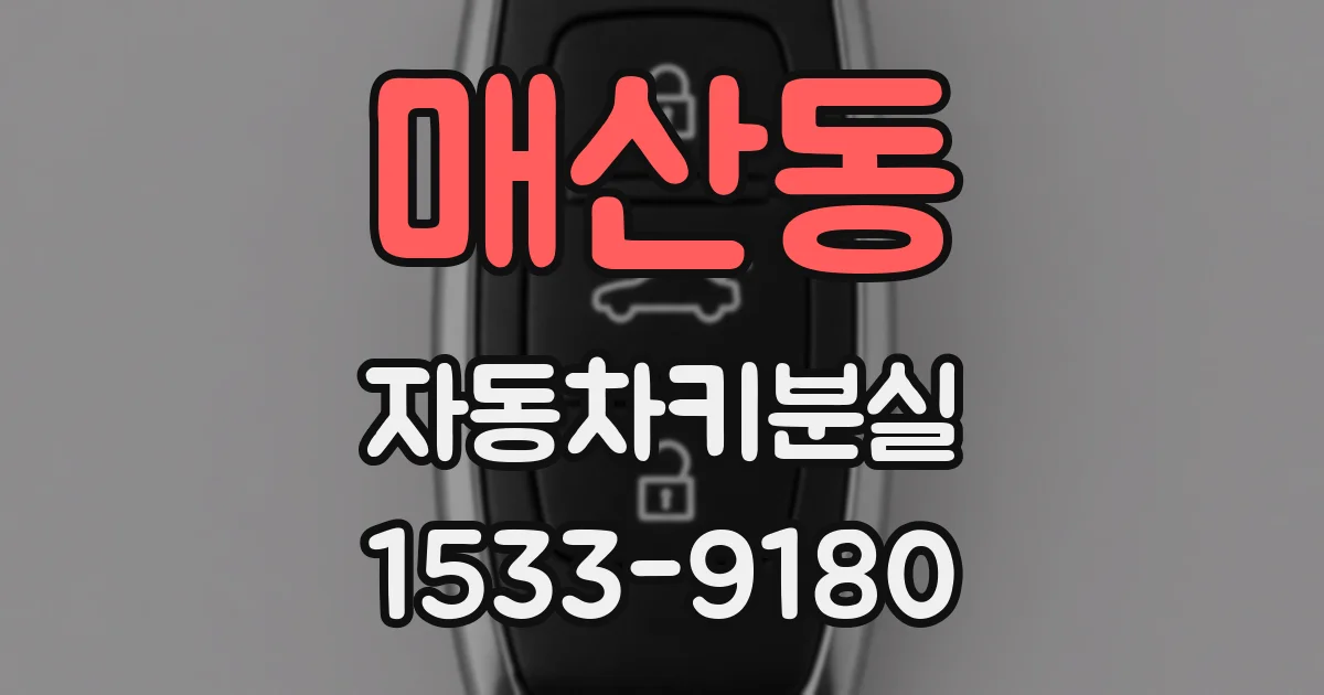 매산동 자동차키분실
