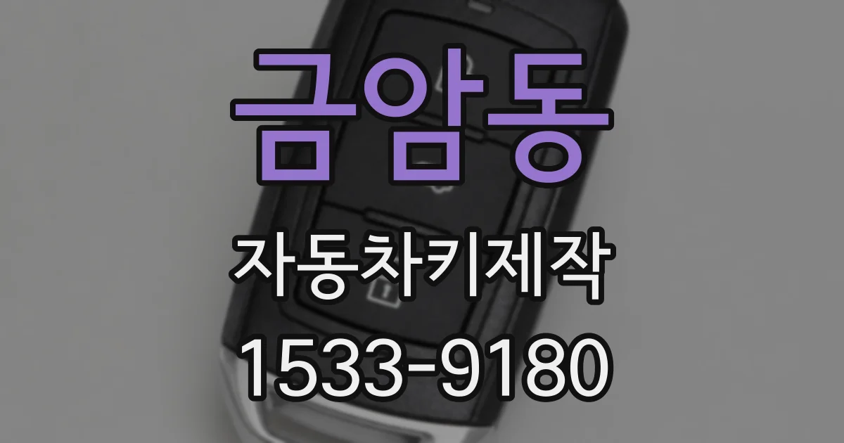 금암동 자동차키제작