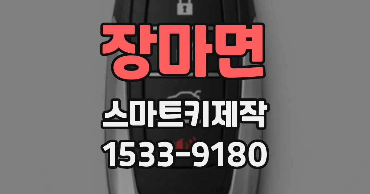 장마면 스마트키제작