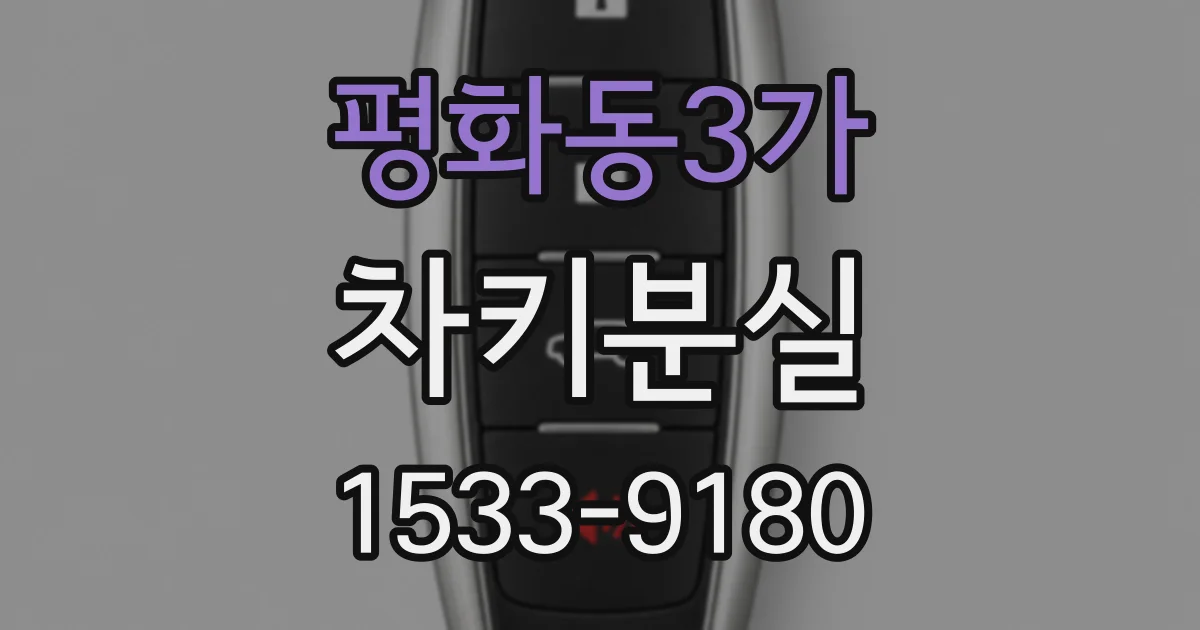 평화동3가 차키분실