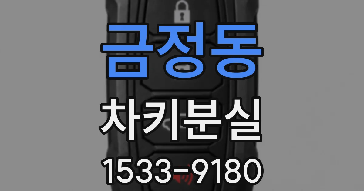 금정동 차키분실