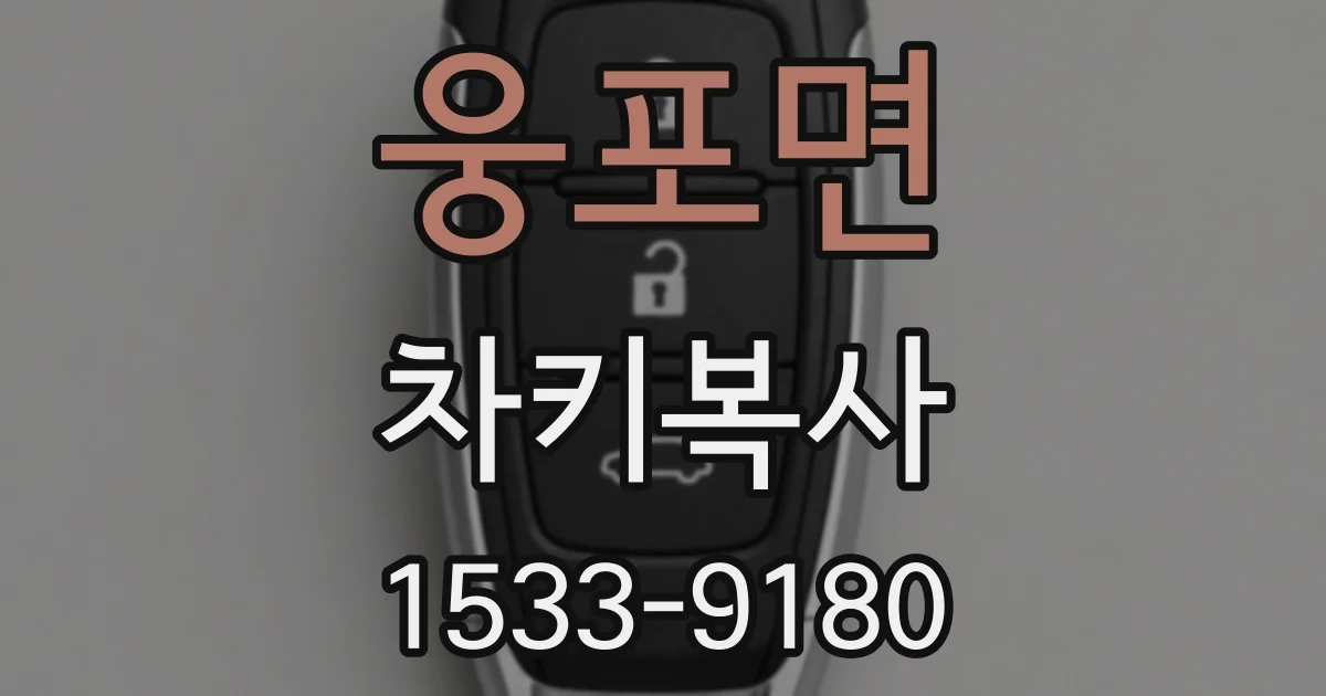 웅포면 차키복사